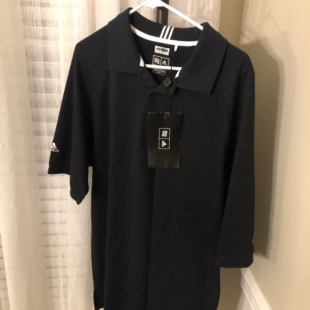Men’s black Adidas polo NWT